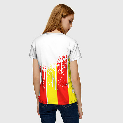 Женская футболка Valencia спорт / 3D-принт – фото 4