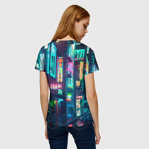 Женская футболка Панам вид сзади Cyberpunk2077 / 3D-принт – фото 4