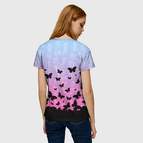 Женская футболка Stray Kids Бабочки / 3D-принт – фото 4
