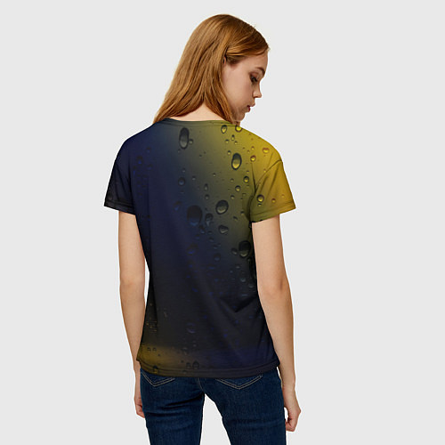 Женская футболка РЕНО Дождь / 3D-принт – фото 4
