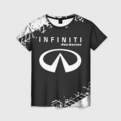 Женская футболка ИНФИНИТИ Pro Racing Следы Шин