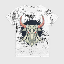 Футболка женская Bull!, цвет: 3D-принт