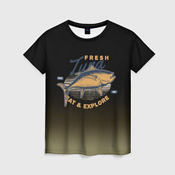 Женская футболка Большая рыба fish
