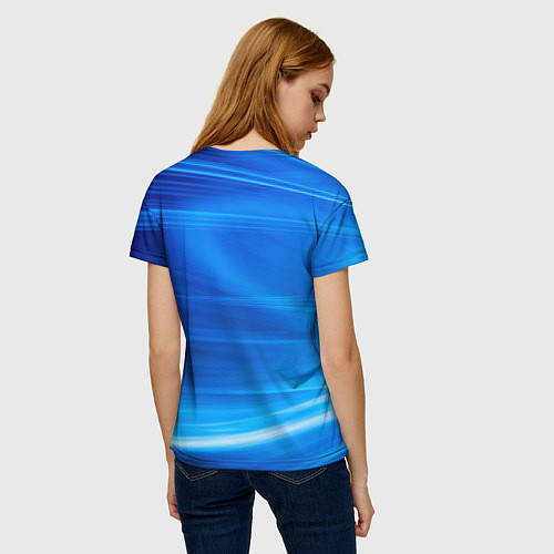 Женская футболка DAEWOO ДЭУ abstraction / 3D-принт – фото 4