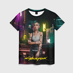 Женская футболка Judy cyberpunk2077