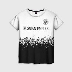 Футболка женская RUSSIAN EMPIRE - ГЕРБ Спрей, цвет: 3D-принт