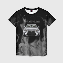 Женская футболка Lexus лексус огонь