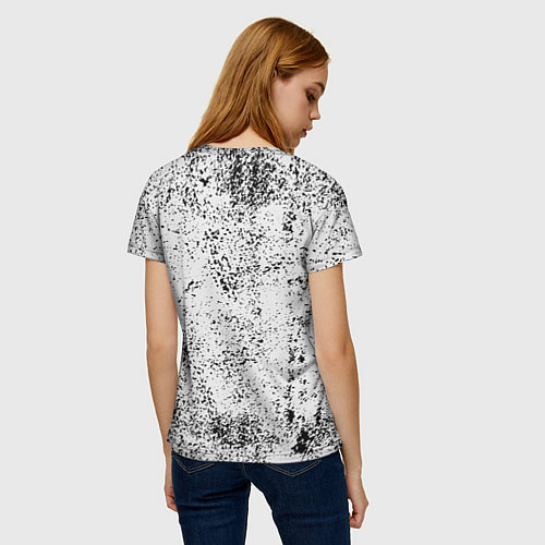 Женская футболка Daft Punk B&W / 3D-принт – фото 4
