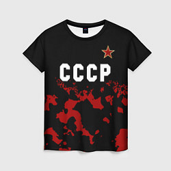 Женская футболка СССР - ЗВЕЗДА Милитари