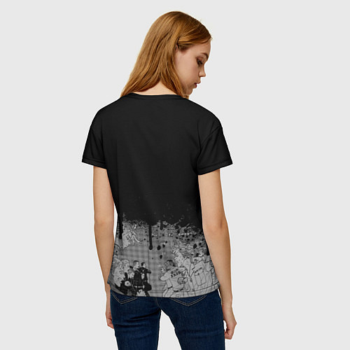Женская футболка VALHALLA GANG ВАЛЬХАЛЛА ТОКИЙСКИЕ / 3D-принт – фото 4