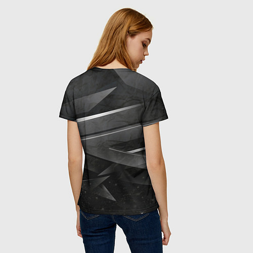 Женская футболка JAGUR ЯГУАР абстракция / 3D-принт – фото 4