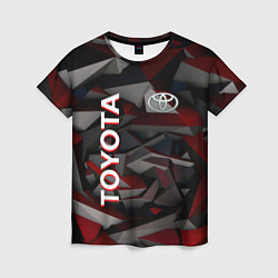Женская футболка Toyota тойота abstraction