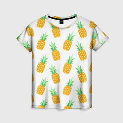 Женская футболка Поле ананасов