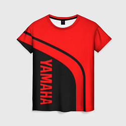 Женская футболка ЯМАХА - YAMAHA КРАСНЫЙ СТИЛЬ
