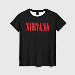Женская футболка Nirvana in Red