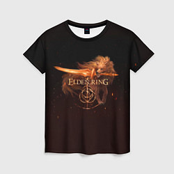Женская футболка EldenRing: Алый волк