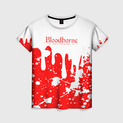 Женская футболка BLOODBORNE брызги