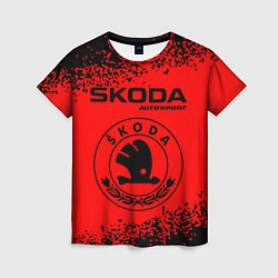 Женская футболка SKODA Autosport Арт