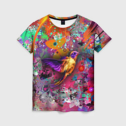 Женская футболка Колибри Floral Pattern