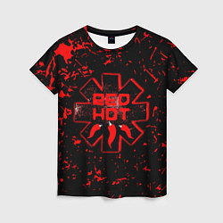 Женская футболка Red Hot Chili Peppers, лого