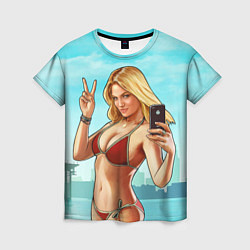 Женская футболка GTA Beach girl