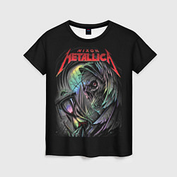 Футболка женская NIXON METALLICA, цвет: 3D-принт