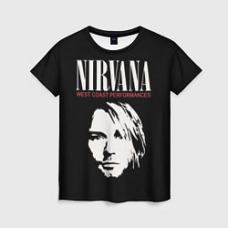 Женская футболка NIRVANA Kurt Cobain