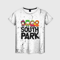 Женская футболка Южный парк мультфильм - персонажи South Park