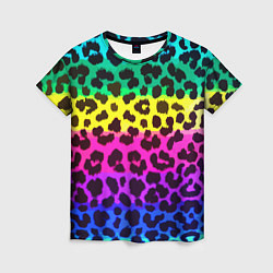 Футболка женская Leopard Pattern Neon, цвет: 3D-принт