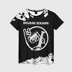 Женская футболка Breaking Benjamin КОТ Брызги