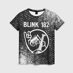 Женская футболка Blink 182 КОТ Спрей