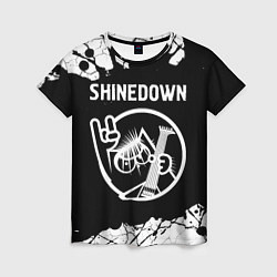 Женская футболка Shinedown КОТ Краска