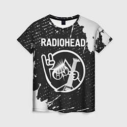 Женская футболка Radiohead КОТ Краска