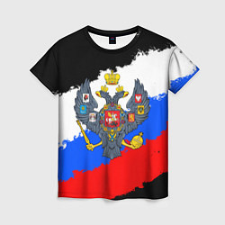 Футболка женская Россия - имперский герб, цвет: 3D-принт
