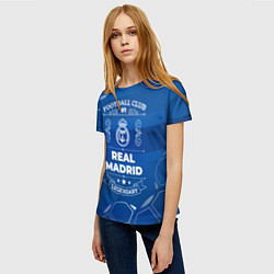 Футболка женская Real Madrid FC 1, цвет: 3D-принт — фото 2