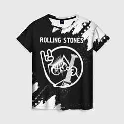 Женская футболка Rolling Stones - КОТ - Краска