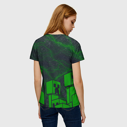 Женская футболка Minecraft майнкрафт Зомби / 3D-принт – фото 4