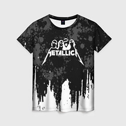 Женская футболка Metallica музыканты