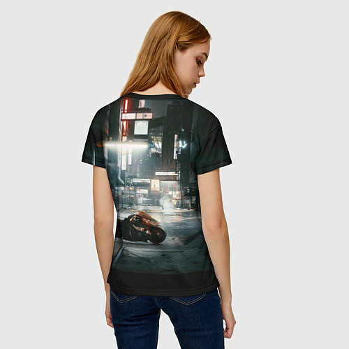 Женская футболка Панам nightCity киберпанк2077 / 3D-принт – фото 4