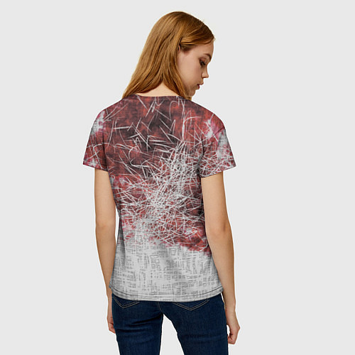 Женская футболка Огонь над городом Коллекция Get inspired! N-18-n-1 / 3D-принт – фото 4
