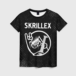 Женская футболка Skrillex - КОТ - Потертости