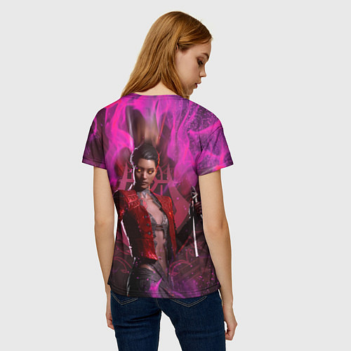Женская футболка Vampire Punk Bloodhunt / 3D-принт – фото 4
