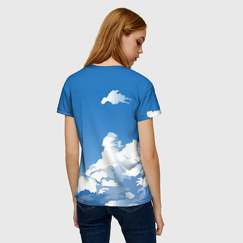 Женская футболка Самолет Ту-214 / 3D-принт – фото 4