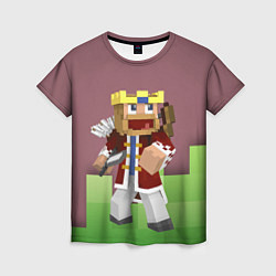 Женская футболка Minecraft Hero Video game