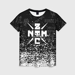Женская футболка Noize mc брызги