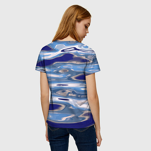 Женская футболка Волна Тихий океан / 3D-принт – фото 4