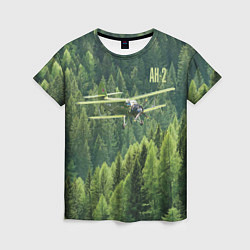 Женская футболка Военный самолет Ан-2