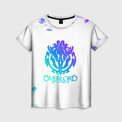 Женская футболка Overlord неоновый логотип