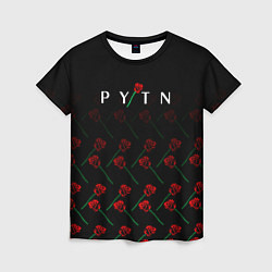 Женская футболка Payton Moormeie pattern rose