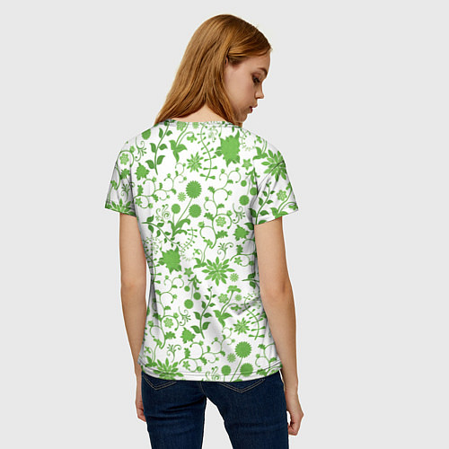 Женская футболка Зелёное поле / 3D-принт – фото 4